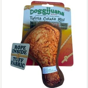 Tuffer Chew Doggijuana Chicken Wing Dog Toy